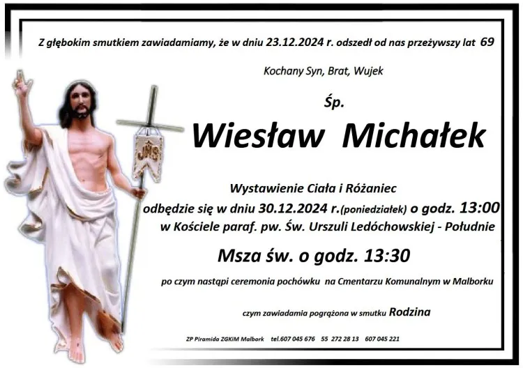 Zmarł Wiesław Michałek. Miał 69 lat.