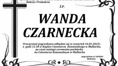 Zmarła Wanda Czarnecka. Miała 84 lata.