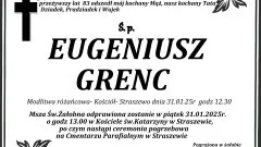 Zmarł Eugeniusz Grenc. Miał 83 lata.