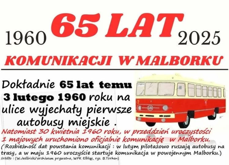  65 lecie komunikacji w Malborku