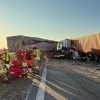 Poważny wypadek ciężarówek na S7. Zobacz zdjęcia.