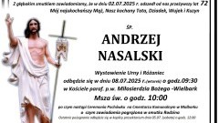 Zmarł Andrzej Nasalski. Żył 72 lata.