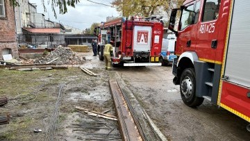 Wypadek na budowie w Malborku. Jedna osoba poszkodowana