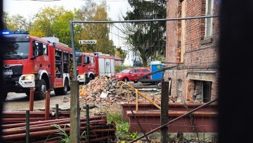 Wypadek na budowie w Malborku. Jedna osoba poszkodowana