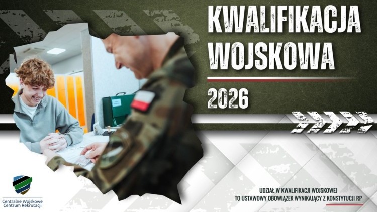 Kwalifikacja wojskowa w powiecie nowodworskim w 2026 roku.