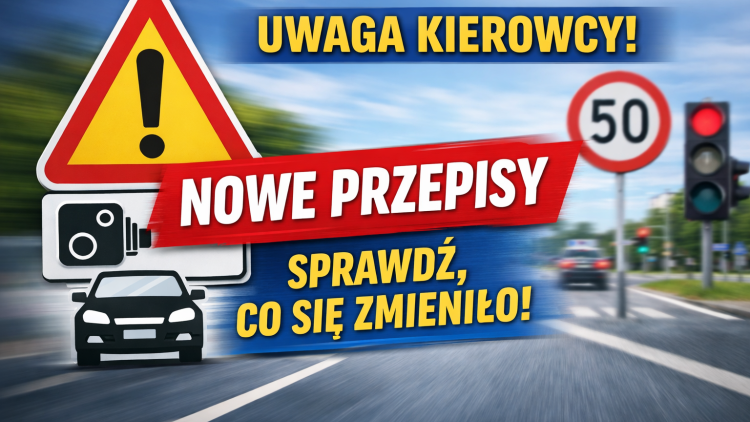 Uwaga kierowcy! Nowe przepisy - sprawdź, co się zmieniło!