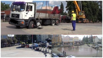 Czwarte uszkodzenie fontanny w Malborku. Incydent z udziałem ambulansu…