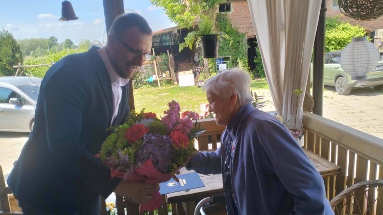 90. urodziny pani Felicji Choduń. 