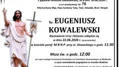 Zmarł Eugeniusz Kowalewski. Miał 75 lat.