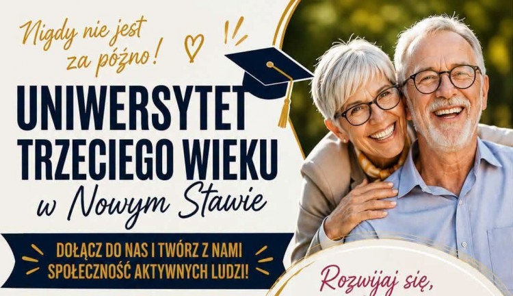Uniwersytet Trzeciego Wieku w Nowym Stawie zaprasza! Ruszyły zapisy na…