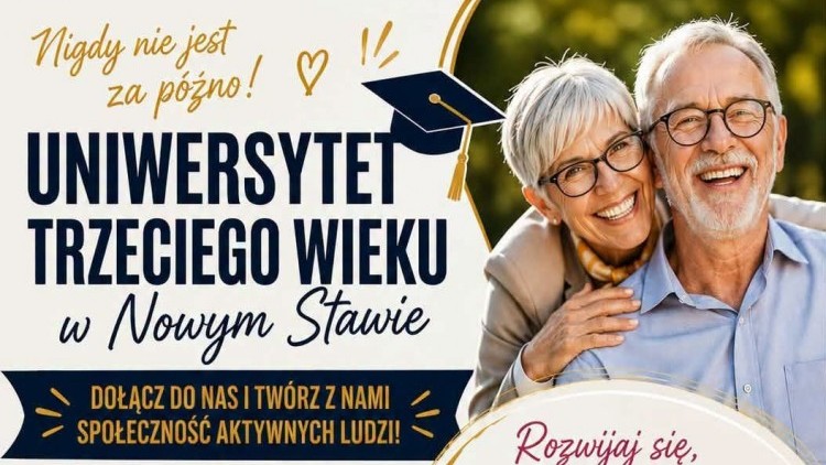 Uniwersytet Trzeciego Wieku w Nowym Stawie zaprasza! Ruszyły zapisy na…