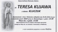 Zmarła Teresa Kujawa. Żyła 69 lat.