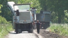 Gmina Stegna. Remont drogi: Jantar - Stegienka - 25.05.2016