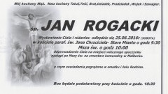 Zmarł Jan Rogacki. Żył 76 lat.