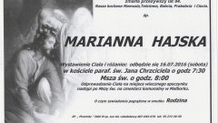 Zmarła Marianna Hajska. Żyła 94 lata. 