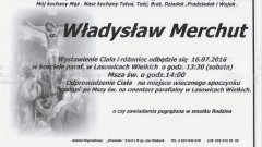 Zmarł Władysław Merchut. Żył 86 lat.