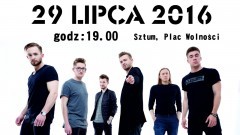 Sztum: Koncert Letni na pl. Wolności. Zagra GOOSEBUMPS. Zaprasza Burmistrz Miasta i Gminy Leszek Tabor – 29.07.2016