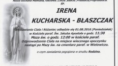 Zmarła Irena Kucharska - Błaszczak. Żyła 99 lat