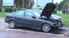 Malbork: Spłonęło BMW na parkingu przy ul. Kopernika! Straty ok. 12 tys. zł – 22.08.2016