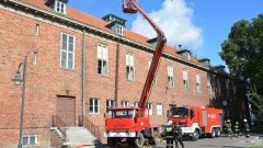 Ćwiczenia strażaków w Żuławskim Ośrodku Kultury - 30.08.2016