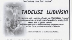 Zmarł Tadeusz Lubiński. Żył 88 lat.