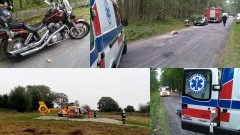 Piaski. Motocyklem uderzył w zwierzę na drodze - 11.09.2016