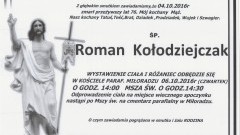 Zmarł Roman Kołodziejczak. Żył 76 lat.