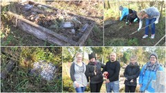 Uczniowie Zespołu Szkół nr 2 porządkowali zapomniane groby - 14.10.2016