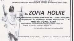 Zmarła Zofia Holke. Żyła 90 lat.