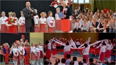 Sztutowo. Obchody Dnia Niepodległości w Sztutowie. Spektakl w czerwono – białych barwach – 10.11.2016