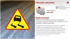 Powiat Nowodworski. Niebezpiecznie na drogach. Marznące opady, gołoledź - 13.12.2016