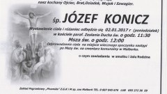 Zmarł Józef Konicz. Żył 64 lata.