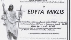 Zmarła Edyta Miklis. żyła 80 lat. 