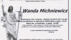 Zmarła Wanda Michniewicz. Żyła 93 lata.