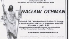 Zmarł Wacław Ochman. Żył 86 lat.