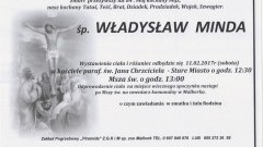 Zmarł Władysław Minda. Żył 84 lata.