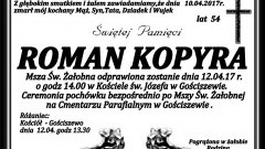 Zmarł Roman Kopyra. Żył 54 lata.