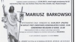 Zmarł Mariusz Barkowski. Żył 63 lata.