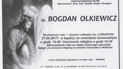 Zmarł Bogdan Olkiewicz. Żył 65 lat.