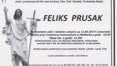 Zmarł Feliks Prusak. Żył 94 lata.