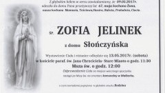 Zmarła Zofia Jelinek. Żyła 67 lat.