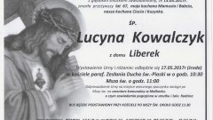 Zmarła Lucyna Kowalczyk. Żyła 67 lat.