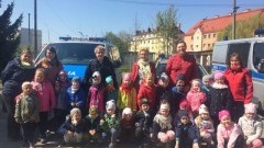 Stare Pole. Malborscy policjanci z wizytą w Przedszkolu " Wesołe Skrzaty" - 17.05.2017