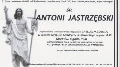 Zmarł Antoni Jastrzębski. Żył 84 lata.