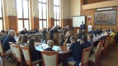 Malbork: Rolkarze z Monheim nad Renem z wizytą u burmistrza - 05.06.2017