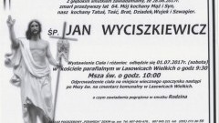 Zmarł Jan Wyciszkiewicz. Żył 64 lat.