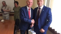 Nowy Dwór Gdański : Burmistrz Jacek Michalski z wizytą w Swietłyj - 08.07.2017