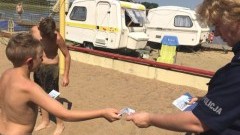 Malbork : "Kręci mnie bezpieczeństwo nad wodą” - na plaży miejskiej - 09.08.2017