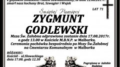 Zmarł Zygmunt Godlewski. Żył 71 lat.