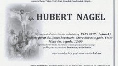 Zmarł Hubert Nagel. Żył 77 lat.